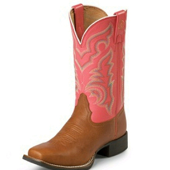 Tony Lama Shoes - Tony Lama Sz 7B 11" Square Toe Ladies Ridi…